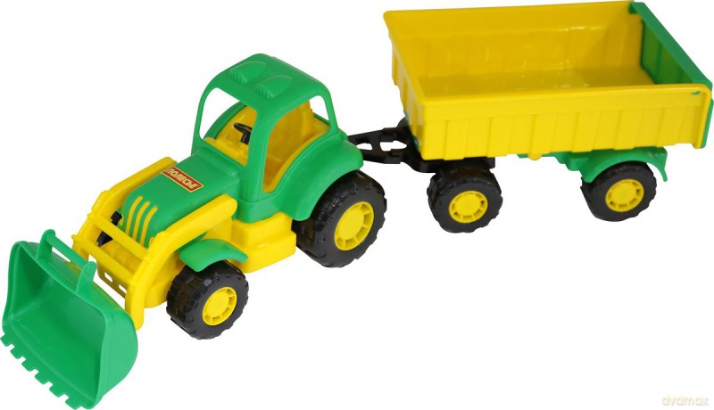 Osiłek Traktor z przyczepą i łyżka