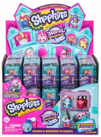 SHOPKINS S8 Wakacje - 2- PAK 30 sztuk/stand [FIGURKA]