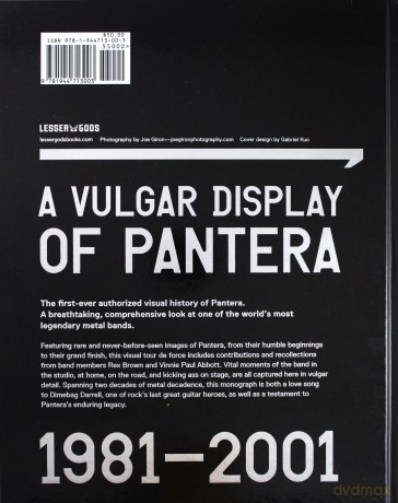 Pantera: A Vulgar Display Of Pantera [KSIĄŻKA]