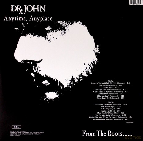 Dr John: Anytime Anyplace [Winyl]