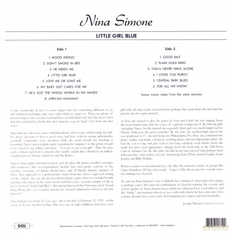 Nina Simone: Little Girl Blue [Winyl]