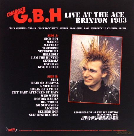 Gbh: Live At The Ace Brixton 1983 [Winyl]