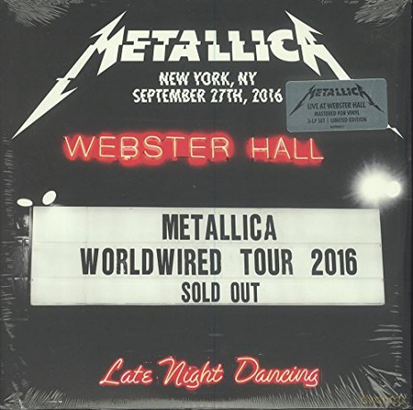Metallica: Live At Webster Hall New York 27th September 2016 [3xWinyl]