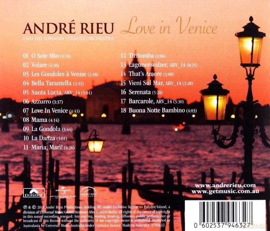 Andre Rieu: Love In Venice [CD]