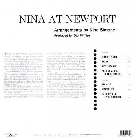 Nina Simone: Nina At Newport [Winyl]