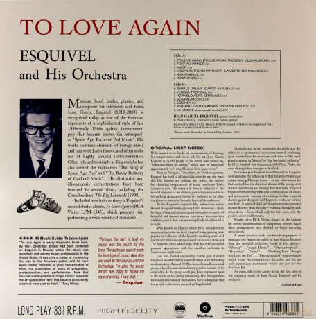 Esquivel And His Orchestra: To Love Again [Winyl]