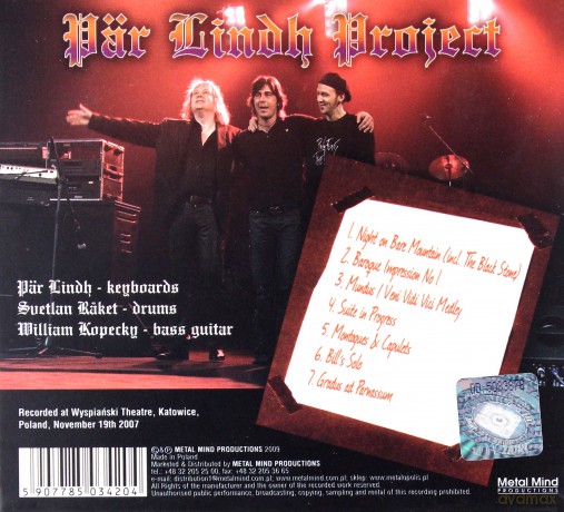 Par Lindh Project: Par Lindh Project In Concert Live In Poland (Limited To 1000 Copies) (digipack) [CD]