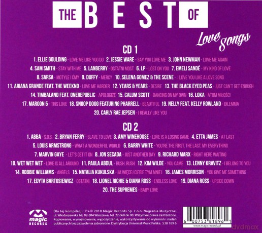 The Best Of Love Songs [2CD]