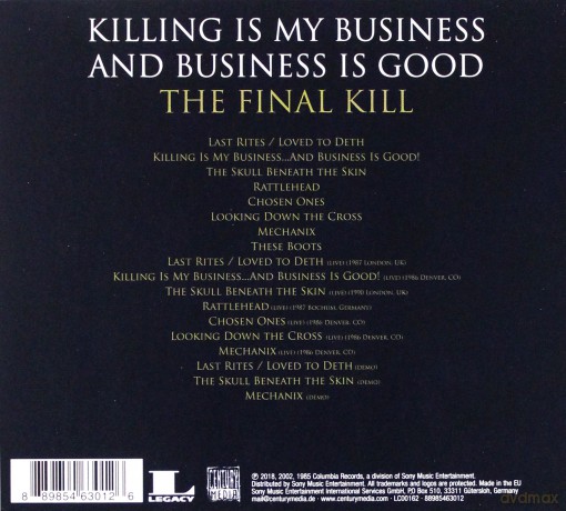 Megadeth: Killing Is My Business...And Business Is Good - The Final Kill (digipack) [CD]