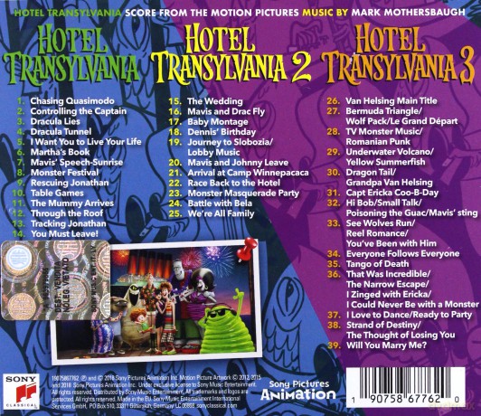 Hotel Transylwania 1-3 soundtrack (Mark Mothersbaugh) [CD]