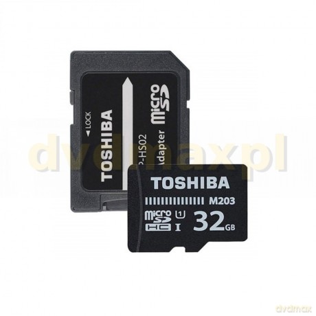 Toshiba karta pamięci micro SD 32GB UHS I U1 z adapterem