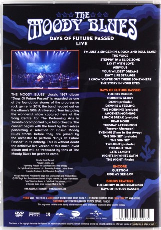 Moody Blues: Days Of Future Passed Live [DVD]