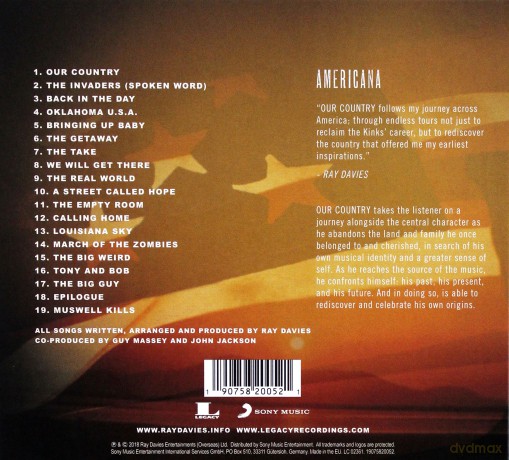 Ray Davies: Our Country: Americana Act 2 [CD]