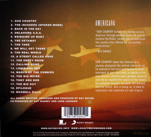 Ray Davies: Our Country: Americana Act 2 [CD]