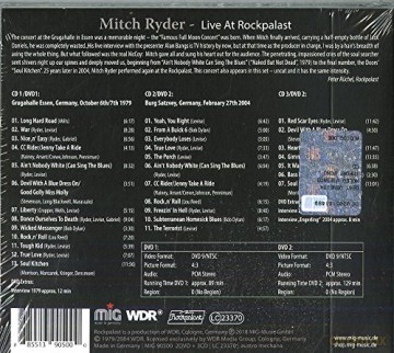 Mitch Ryder: Live At Rockpalast [3CD]+[2DVD]