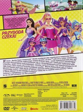 Barbie: Super Księżniczki (booklet) [DVD]