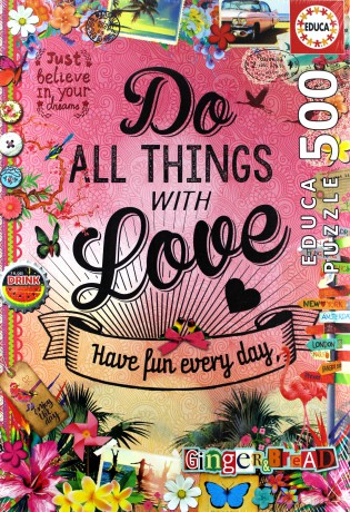 EDUCA 500 el. Do All The Things With Love Gingerbread [PUZZLE]