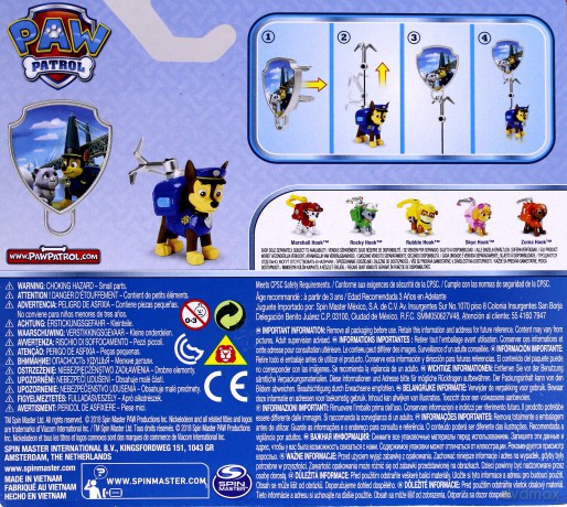 Psi Patrol Figurka akcji z odznaką, Chase [FIGURKA]