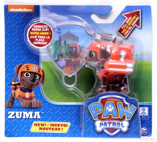 Psi Patrol Figurka akcji z odznaką, Zuma [FIGURKA]