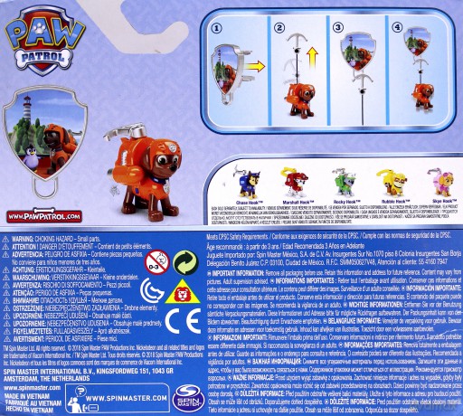 Psi Patrol Figurka akcji z odznaką, Zuma [FIGURKA]