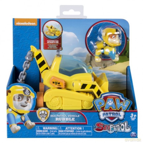 Psi Patrol Morski Patrol Pojazd tematyczny Rubble [FIGURKA]