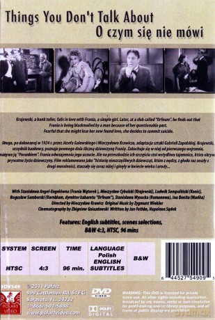 O czym się nie mówi [DVD]