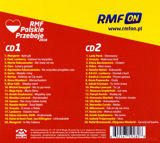 RMF Polskie Przeboje 2018 [2CD]
