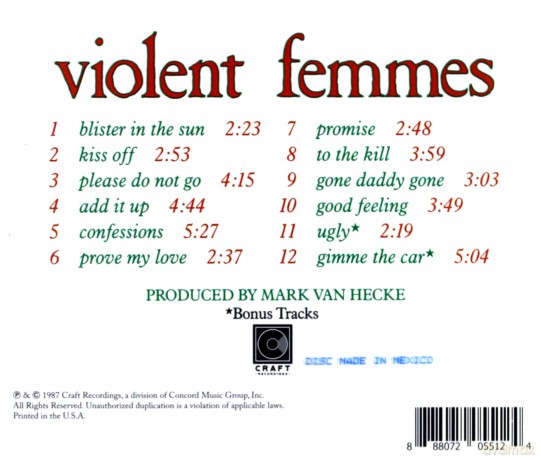 Violent Femmes: Violent Femmes [CD]