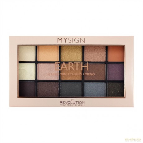 Makeup Revolution My Sign Palette 15 Zestaw cieni do powiek Earth 10g (15 kolorów)
