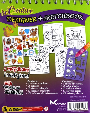 Malowanka kreatywna designer i sketchbook