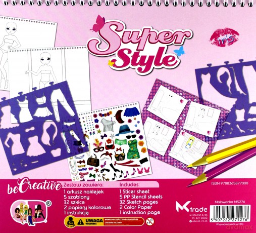 Malowanka kreatywna super style ms