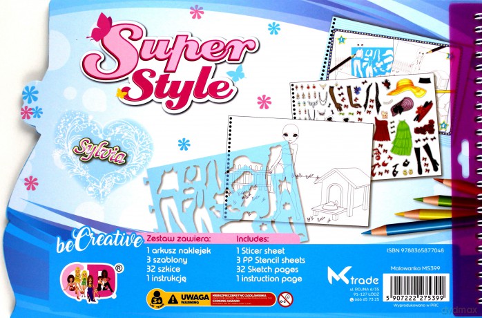 Malowanka kreatywna super style ms