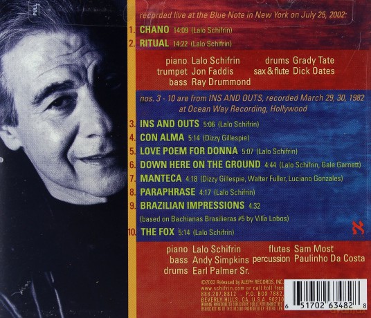 Lalo Schifrin: Ins And Outs And Lalo Live At The Blue Note [CD]