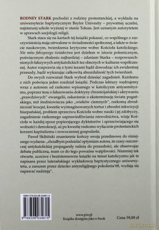 Nie mów fałszywego świadectwa. Odkłamywanie wieków antykatolickiej narracji - Raymond Stark [KSIĄŻKA]