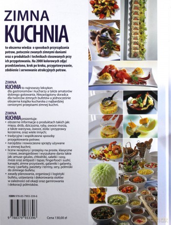Zimna kuchnia. Przepisy przygotowanie dekorowanie - Reinhold Metz [KSIĄŻKA]