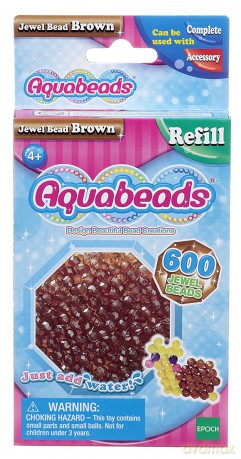 Aquabeads Brązowe koraliki-klejnociki