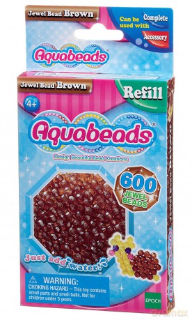 Aquabeads Brązowe koraliki-klejnociki