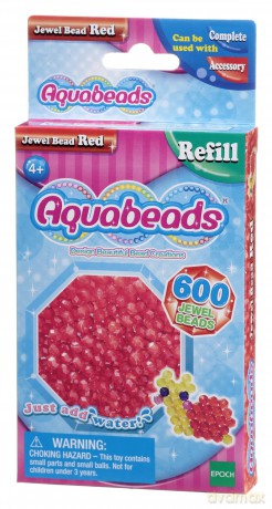 Aquabeads Czerwone koraliki-klejnociki