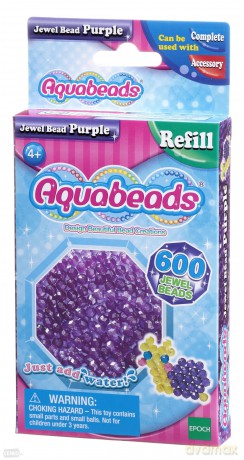 Aquabeads Fioletowe koraliki-klejnociki