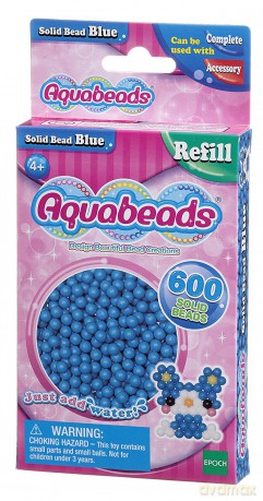 Aquabeads Niebieskie lite koraliki