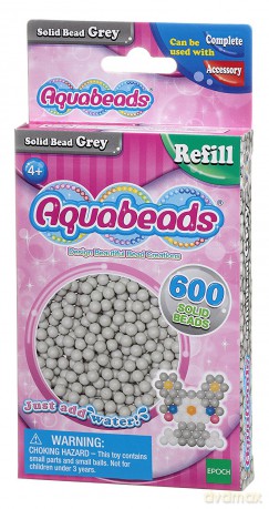 Aquabeads Szare lite koraliki