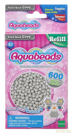Aquabeads Szare lite koraliki