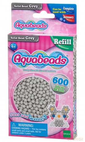 Aquabeads Szare lite koraliki