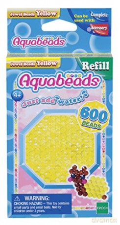 Aquabeads Żółte koraliki-klejnociki