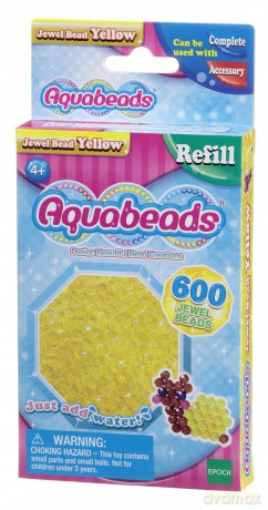 Aquabeads Żółte koraliki-klejnociki