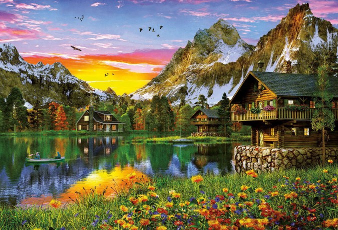 EDUCA Alpejskie Jezioro 5000 el. [PUZZLE]
