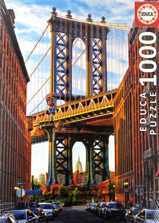 EDUCA Most na Manhattanie, Nowy Jork 1000 el. [PUZZLE]