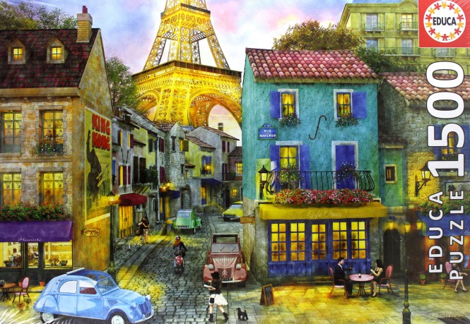 EDUCA Ulice Paryża 1500 el. [PUZZLE]