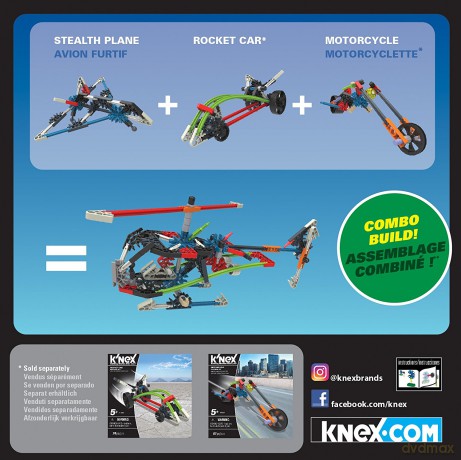 K'nex Imagine Samolot Stealth zestaw konstrukcyjny