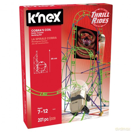 K'nex Spiralna Kobra Kolejka Górska zestaw konstrukcyjny